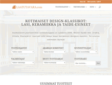 Tablet Screenshot of laatutavara.com